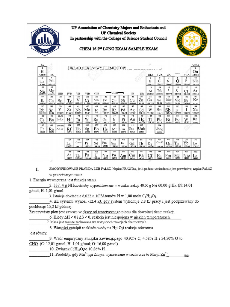 Chem 16 LE2 Samplex | PDF