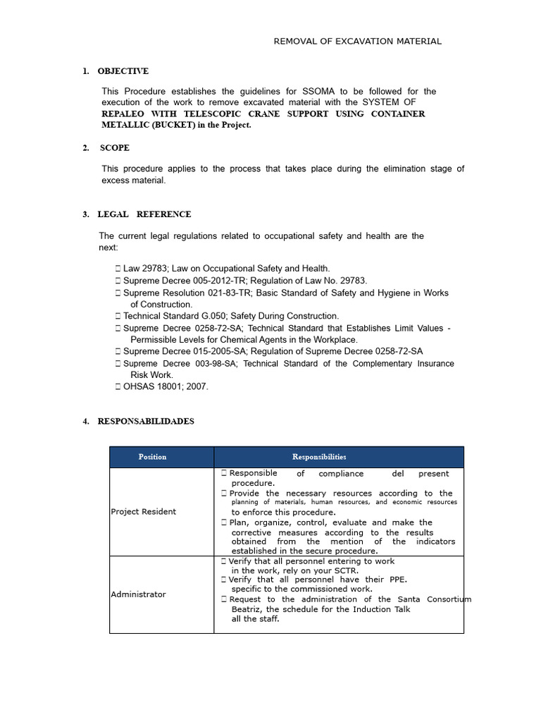 Excavation Material Removal Guidelines | PDF | Crane (Machine ...