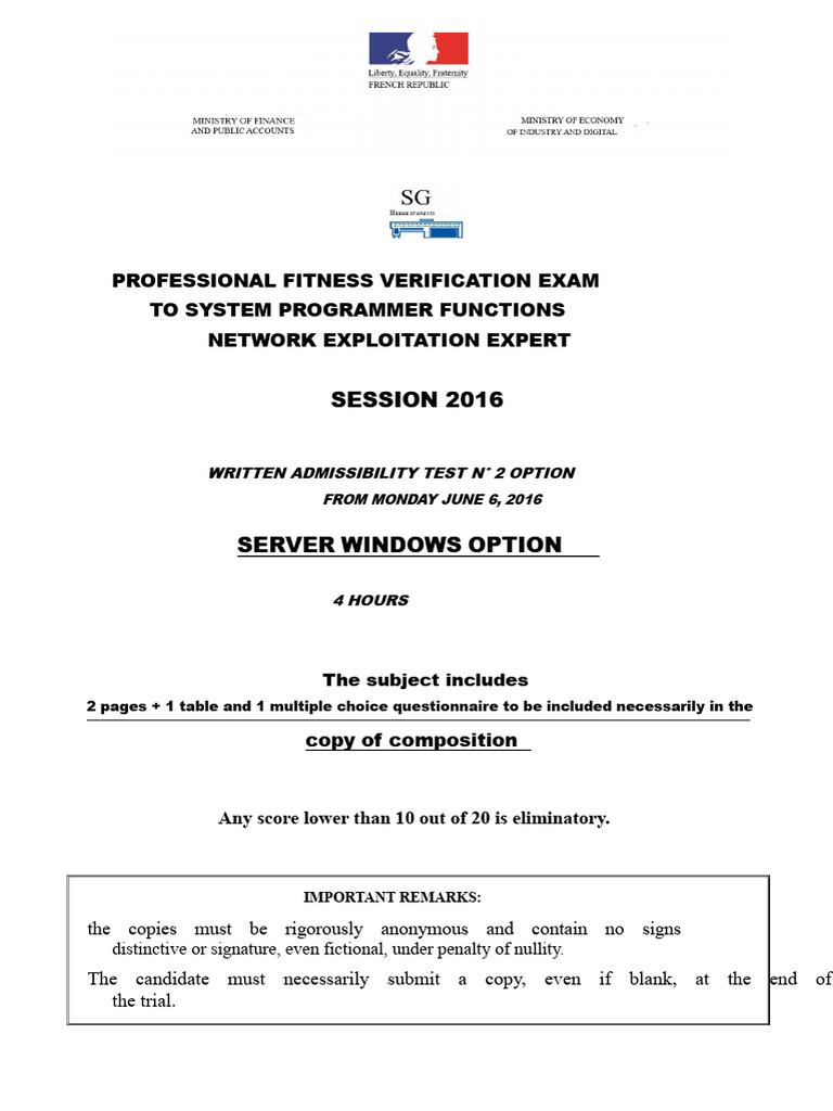 Network Security Exam for System Programmers | PDF | Port (Computer ...
