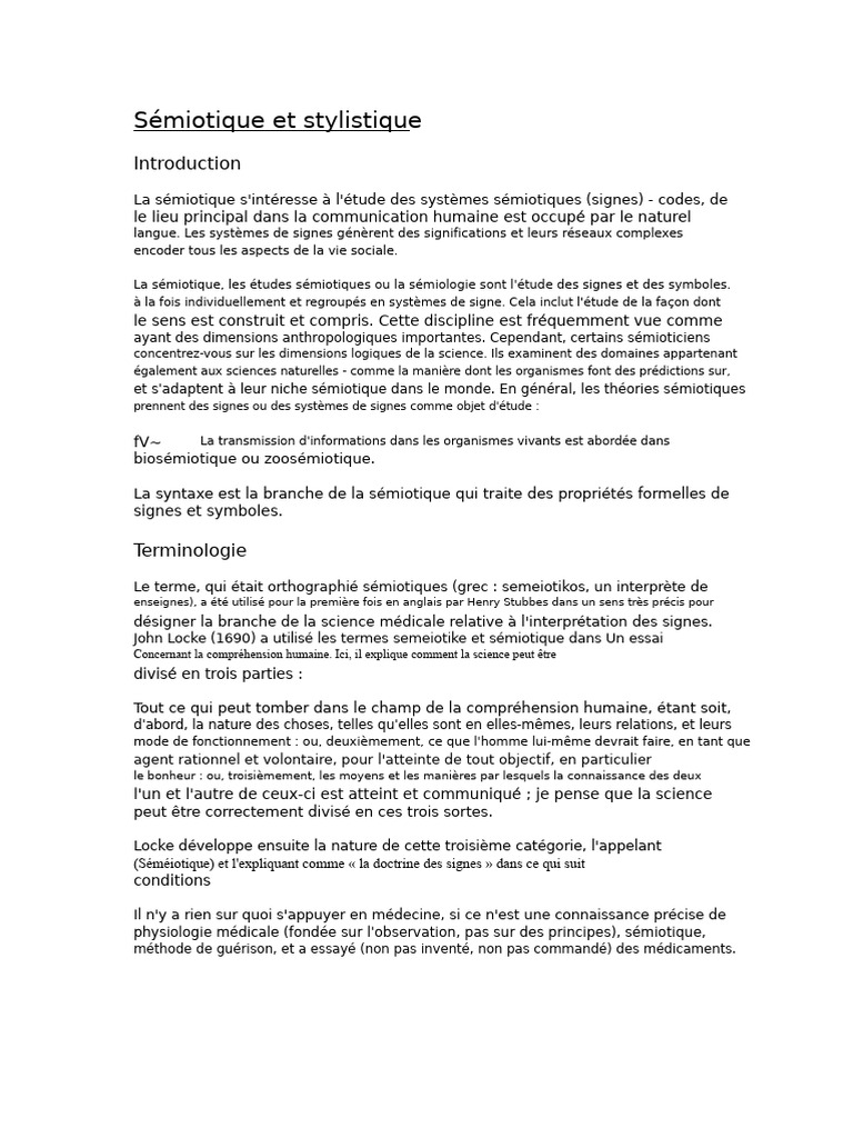 Sémiotique : Signes et Communication | PDF | Sémiotique | la communication