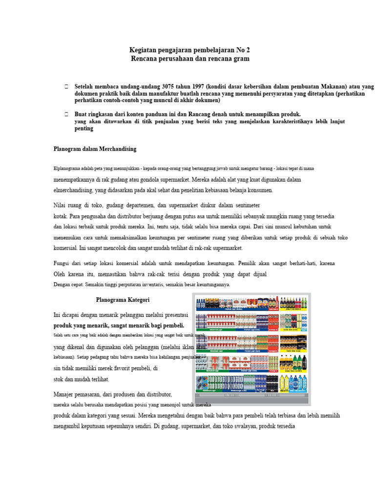 4 Planogram Dalam Merchandising | PDF