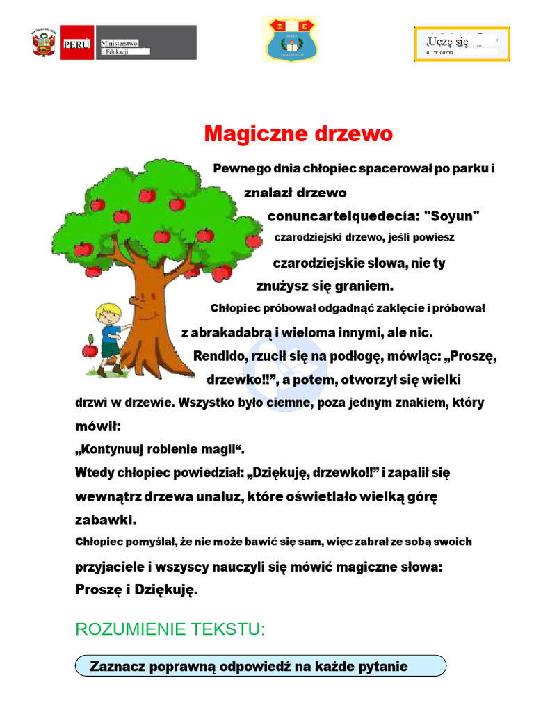 24 - Czytanie - Magiczne Drzewo (1) - Przerobione | PDF