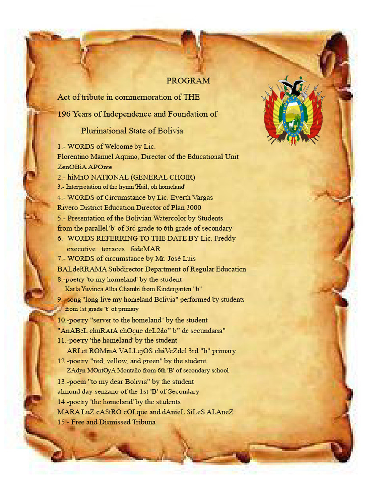 PROGRAM August 6 | PDF