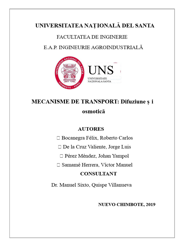Practica 6 - Mecanisme de Transport | PDF