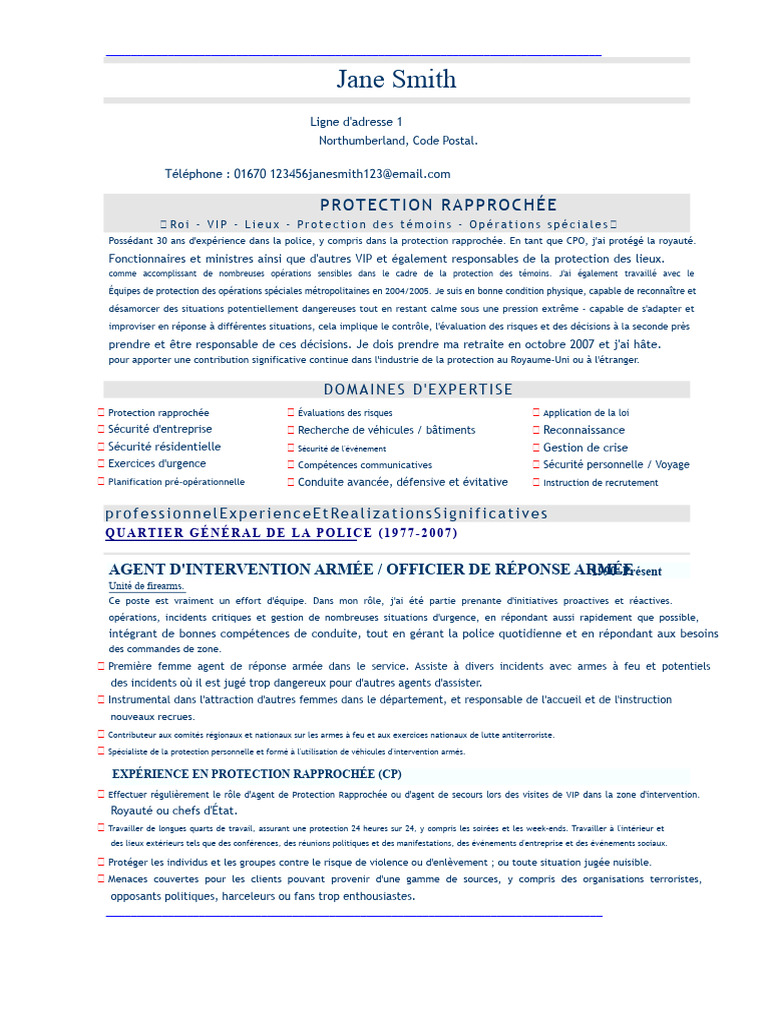 Expertise en protection rapprochée et sécurité | PDF | Sécurité ...