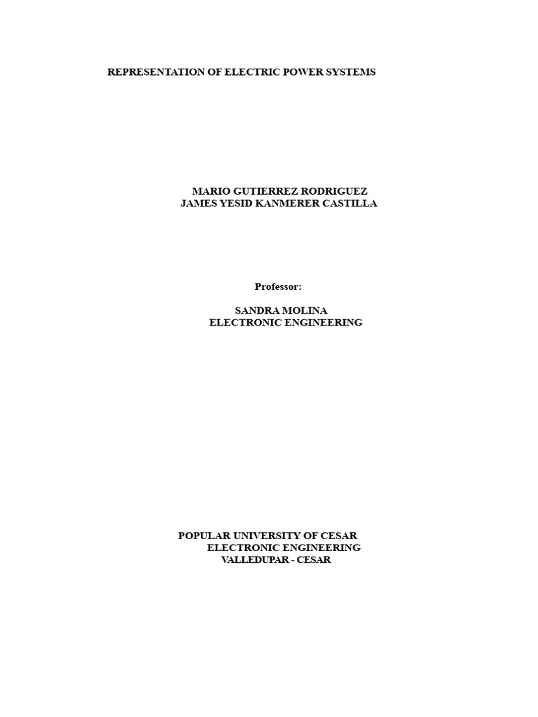 Power System Representation Techniques | PDF | Transformer | Electrical ...