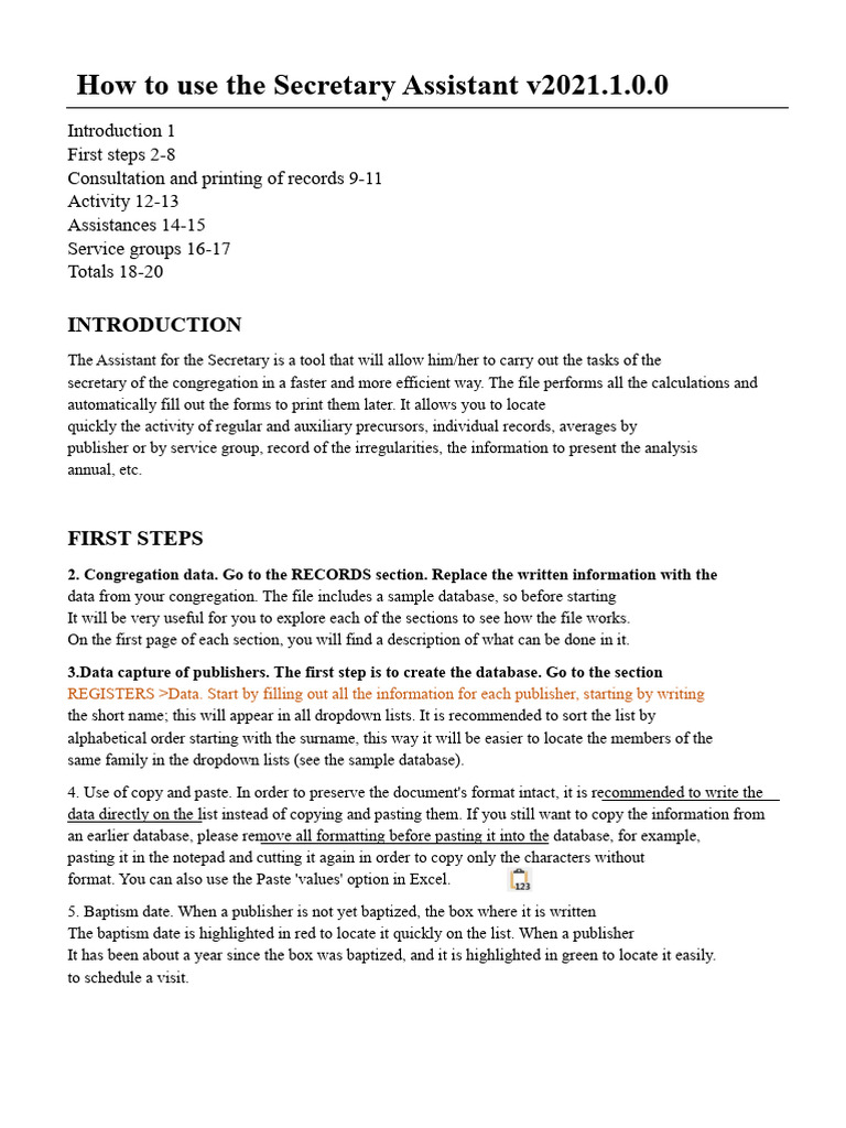 Secretary Assistant User Guide v2021.1 | PDF | Databases | Information ...