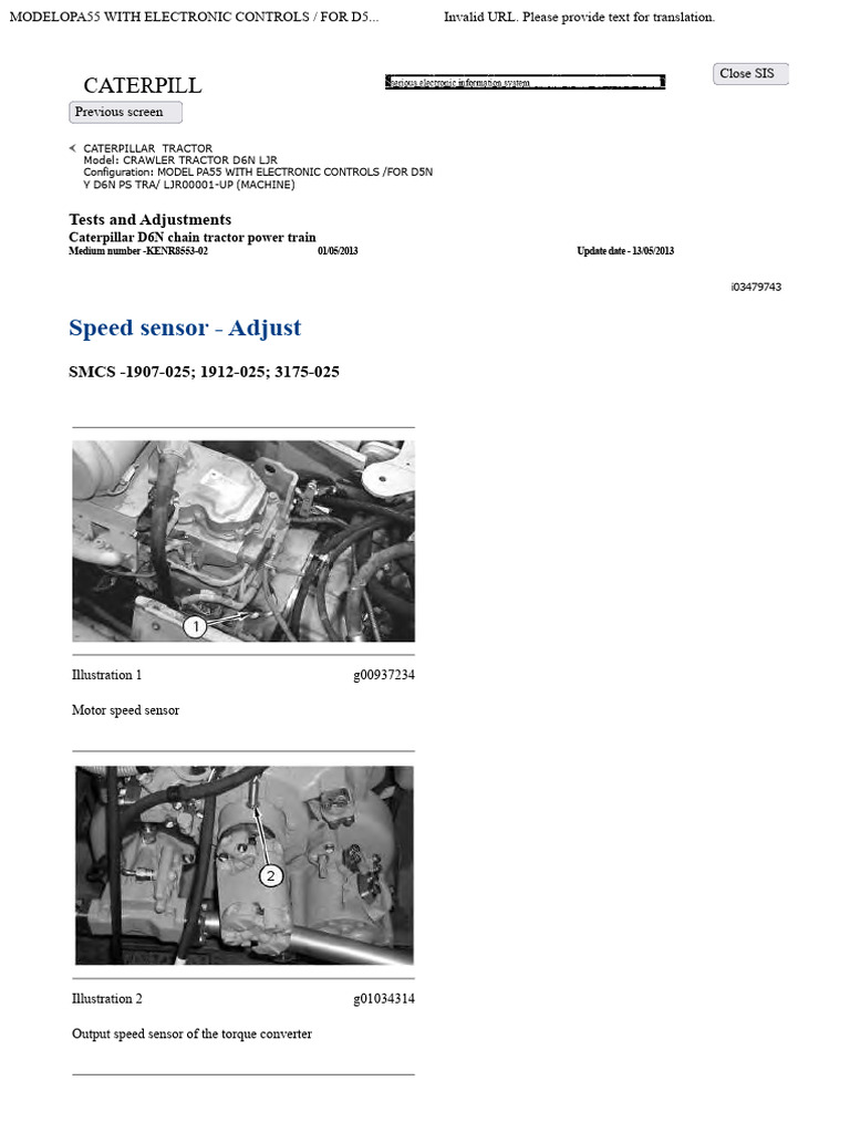 Speed Sensor Adjust | PDF | Gear | Tractor