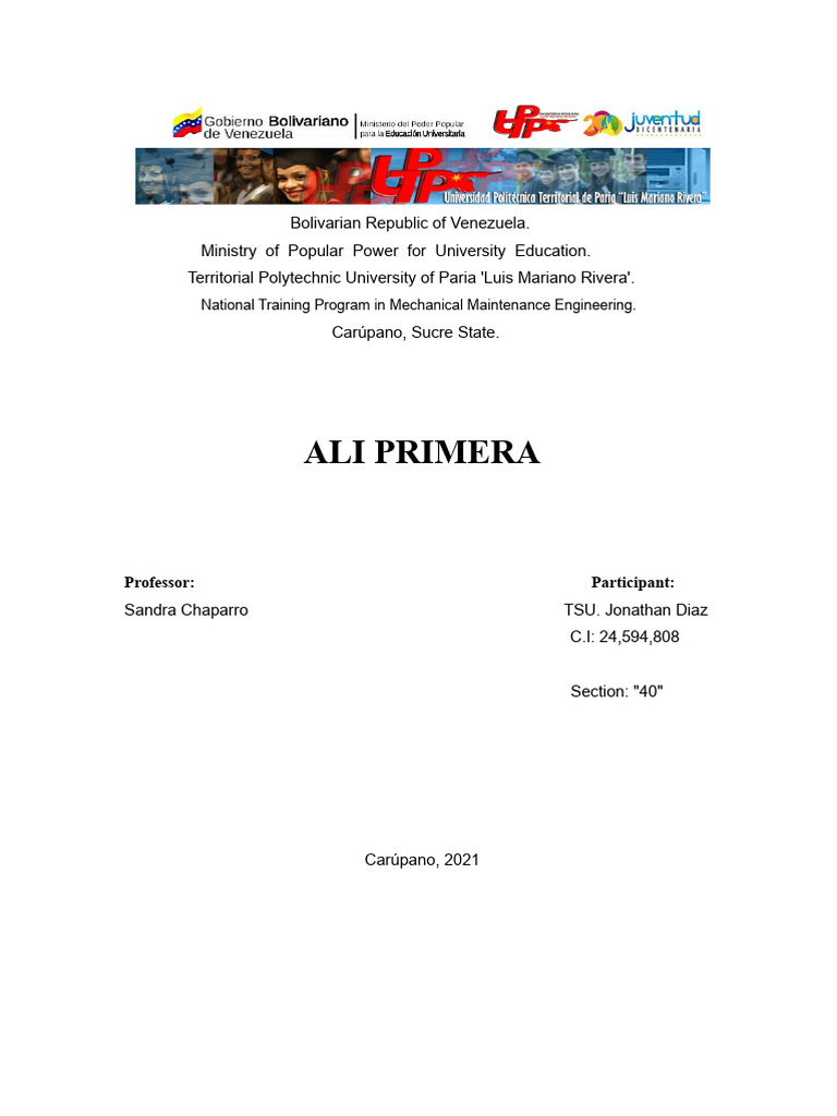Ali First | PDF | Venezuela