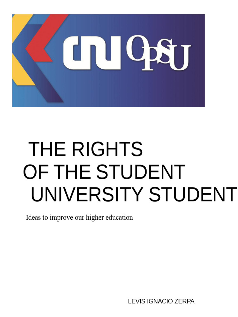 Student Rights in Venezuelan Higher Education | PDF | Question | Knowledge