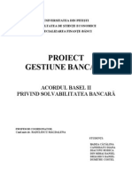 Proiect Gestiune Bancara - Acordul Basel II