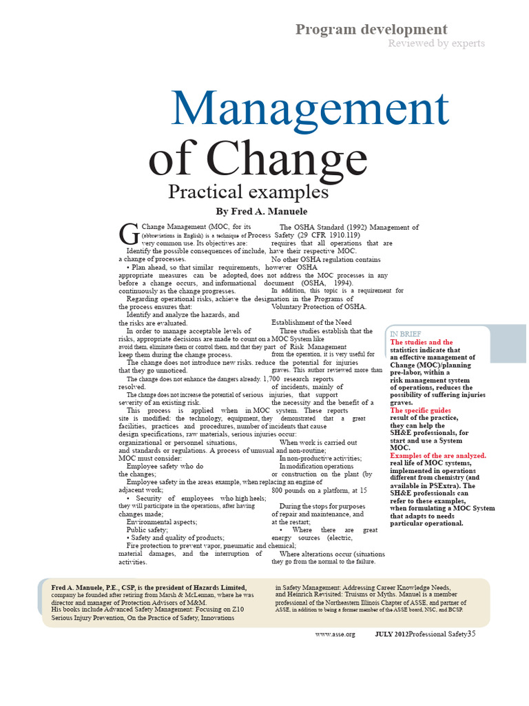 Moc PDF | PDF | Risk | Risk Assessment