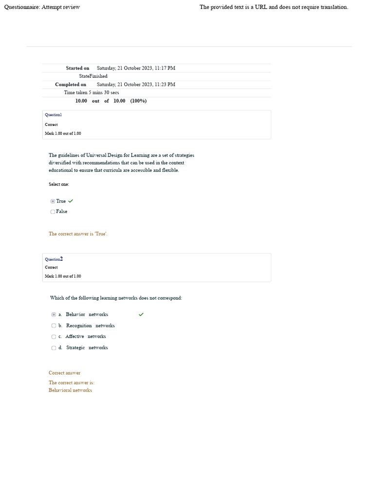 Universal Design For Learning Guidelines Are A Set of Diversified ...