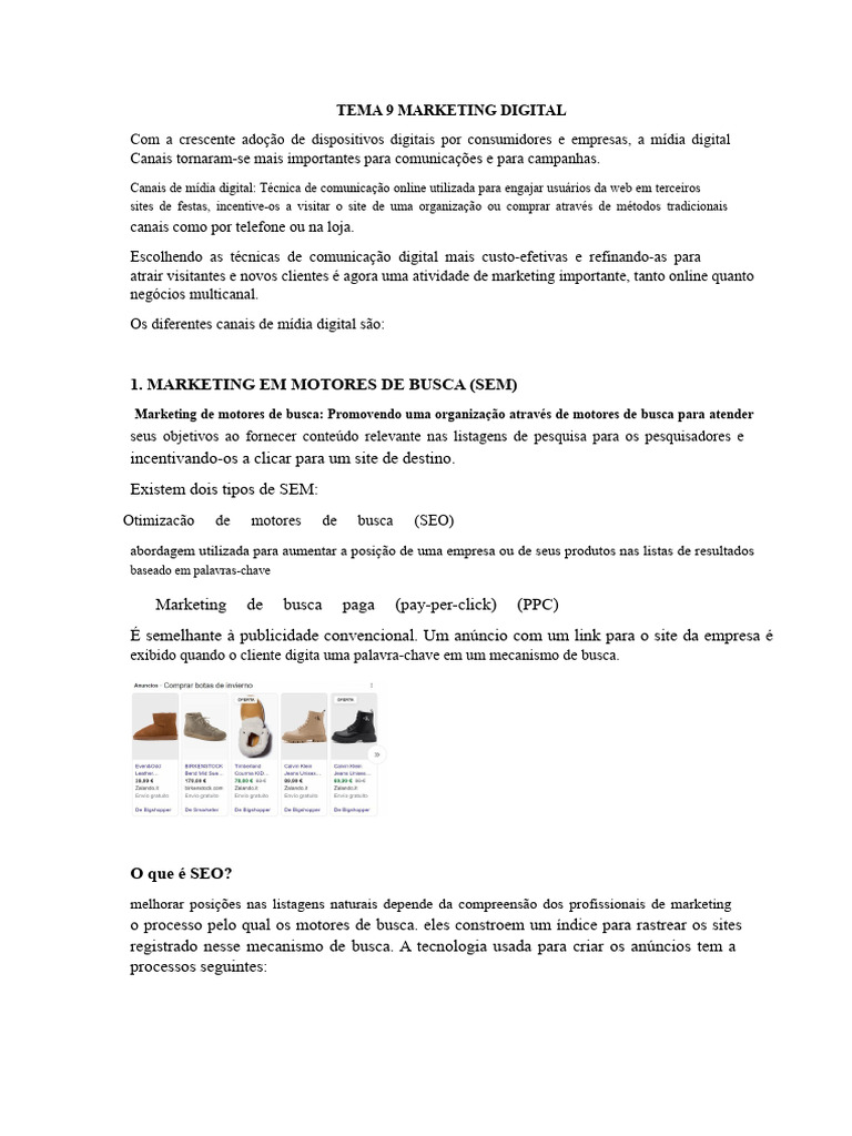 Estratégias de SEO e SEM no Marketing Digital | PDF | SEO | Marketing