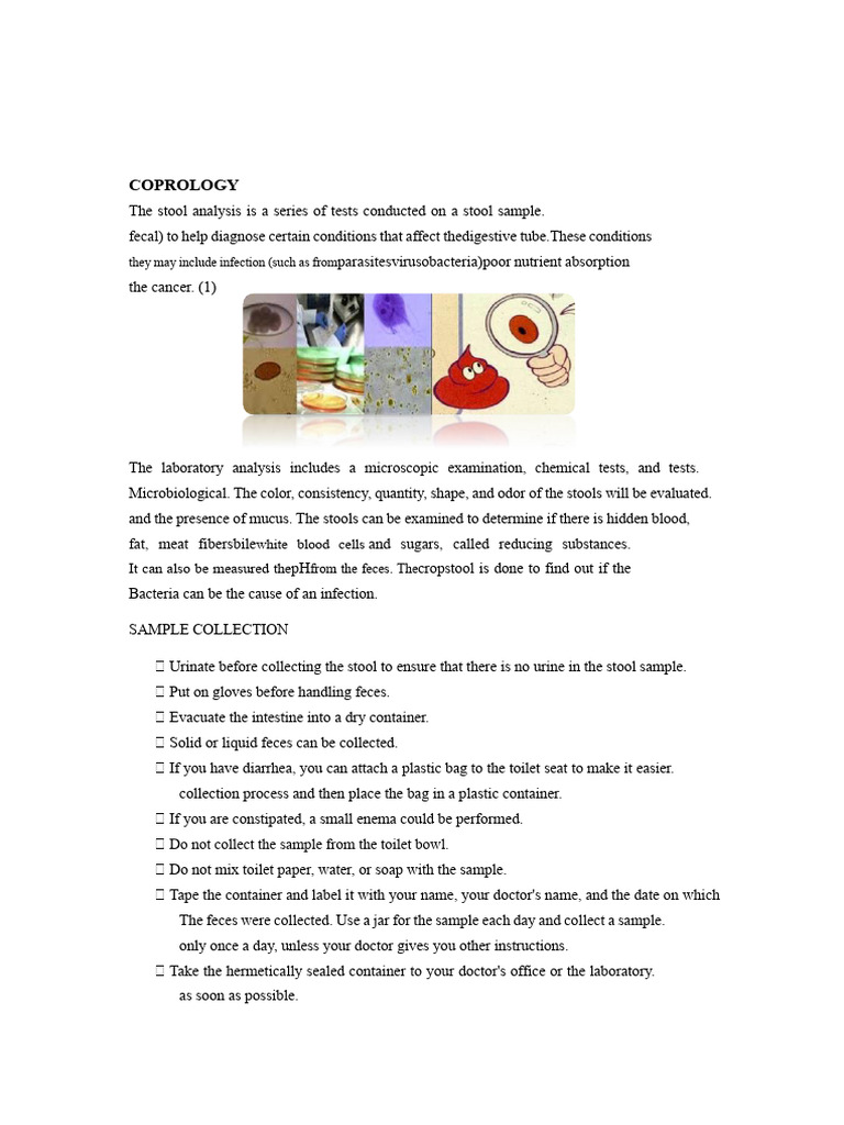 Stool Analysis: Coprology Guide | PDF | Feces | Gastroenterology