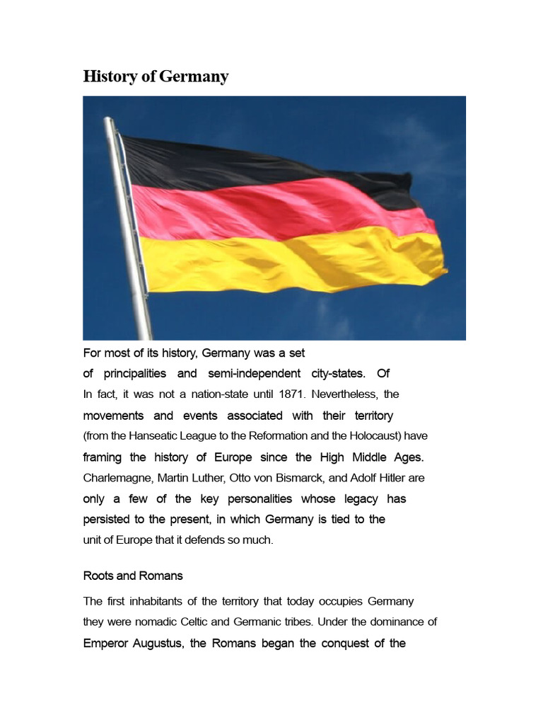 History of Germany | PDF | Holy Roman Empire | Nazi Germany