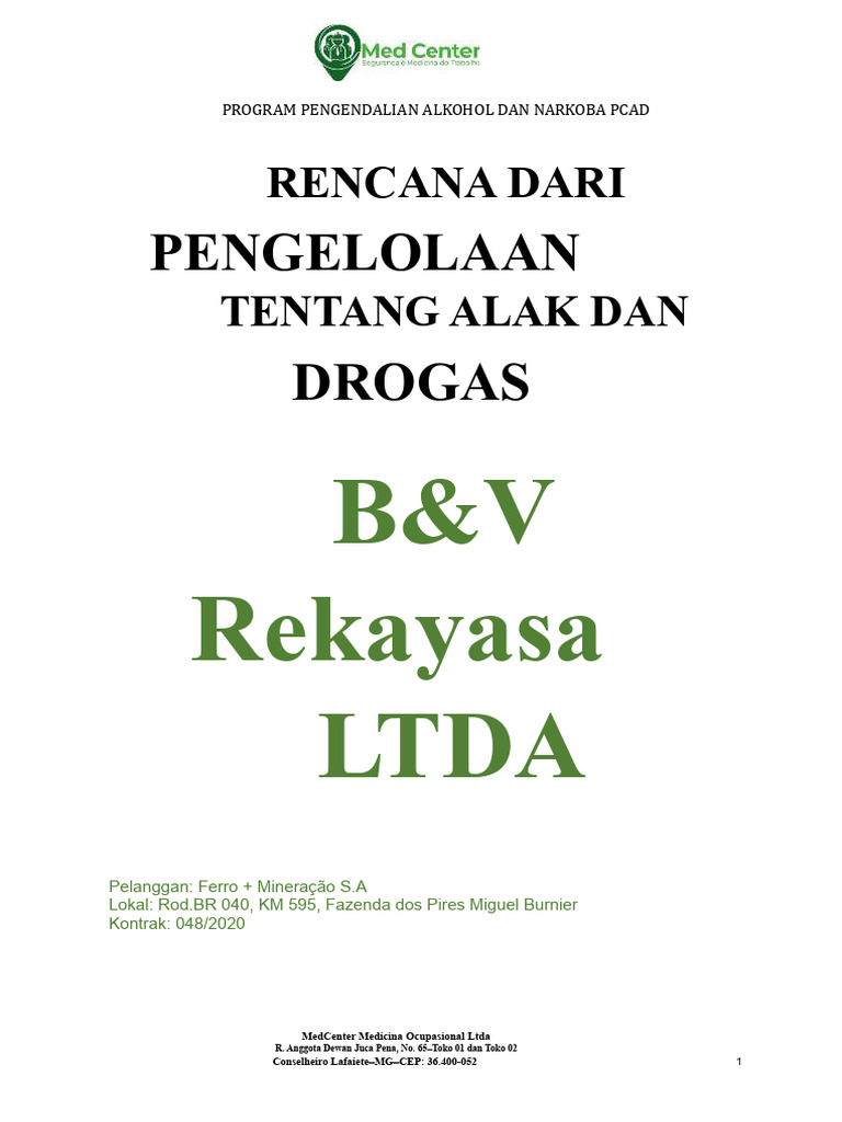 Program Pengendalian Alkohol dan Narkoba | PDF