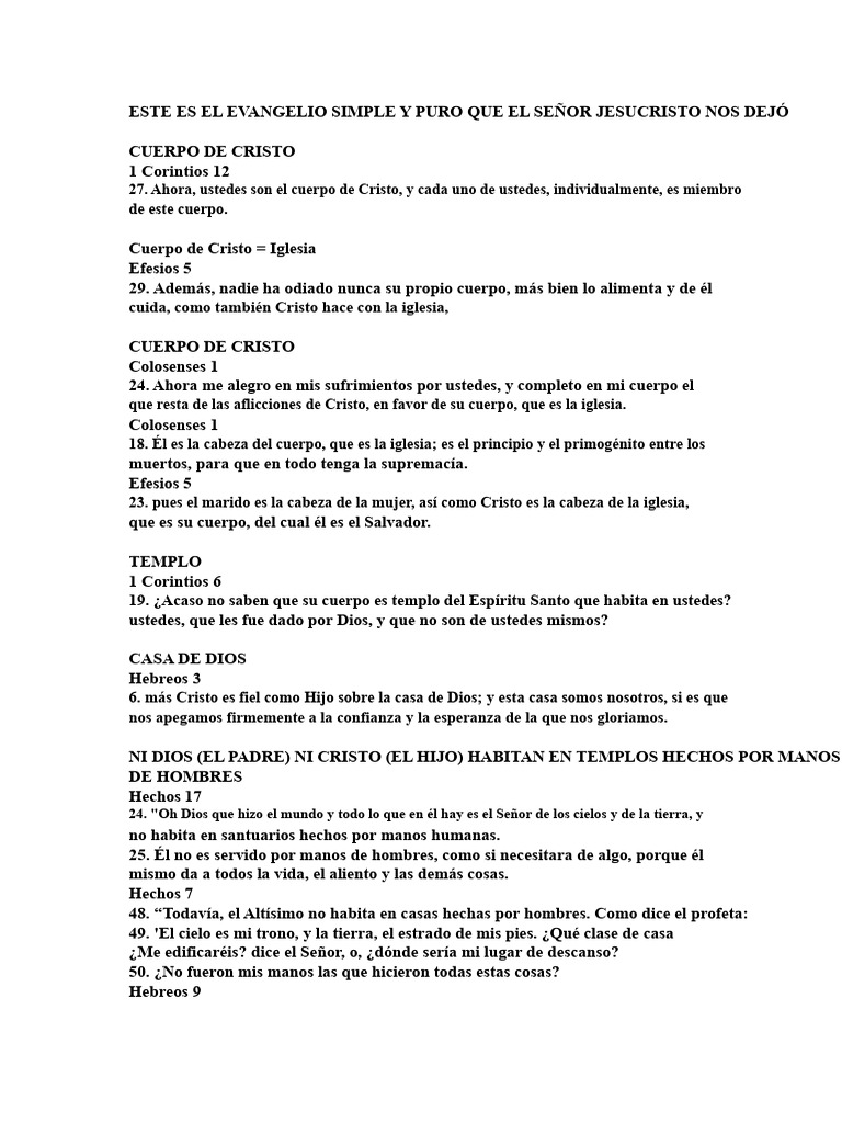 Cuerpo de Cristo: La Iglesia y Su Significado | PDF | Cristo (título ...