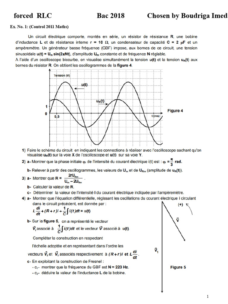 4forced RLC Dipole N-1 | PDF | Capacitor | Inductance