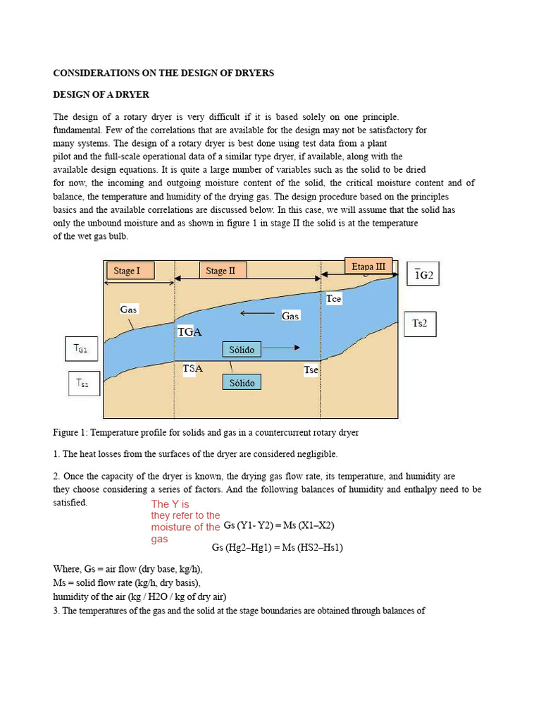 Rotary Dryers and Example Design Considerations | PDF | Humidity | Gases