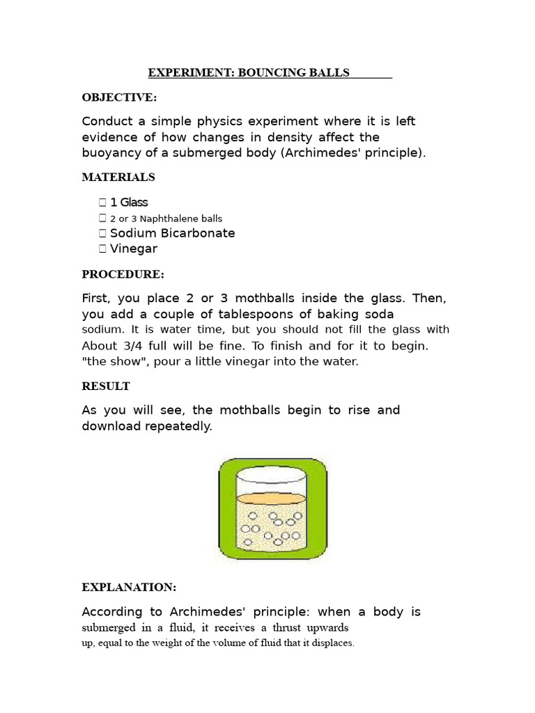 Bouncing Balls Experiment | PDF
