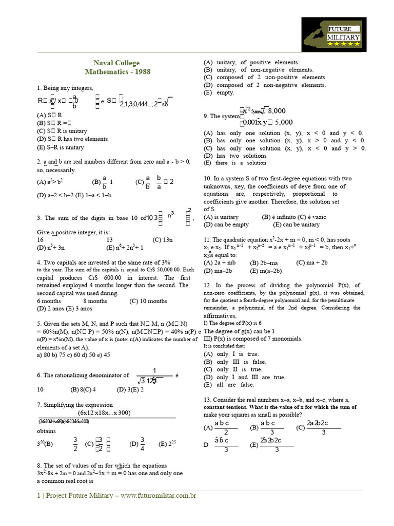 Mathematical Concepts and Solutions Guide | PDF | Equations | Mathematics