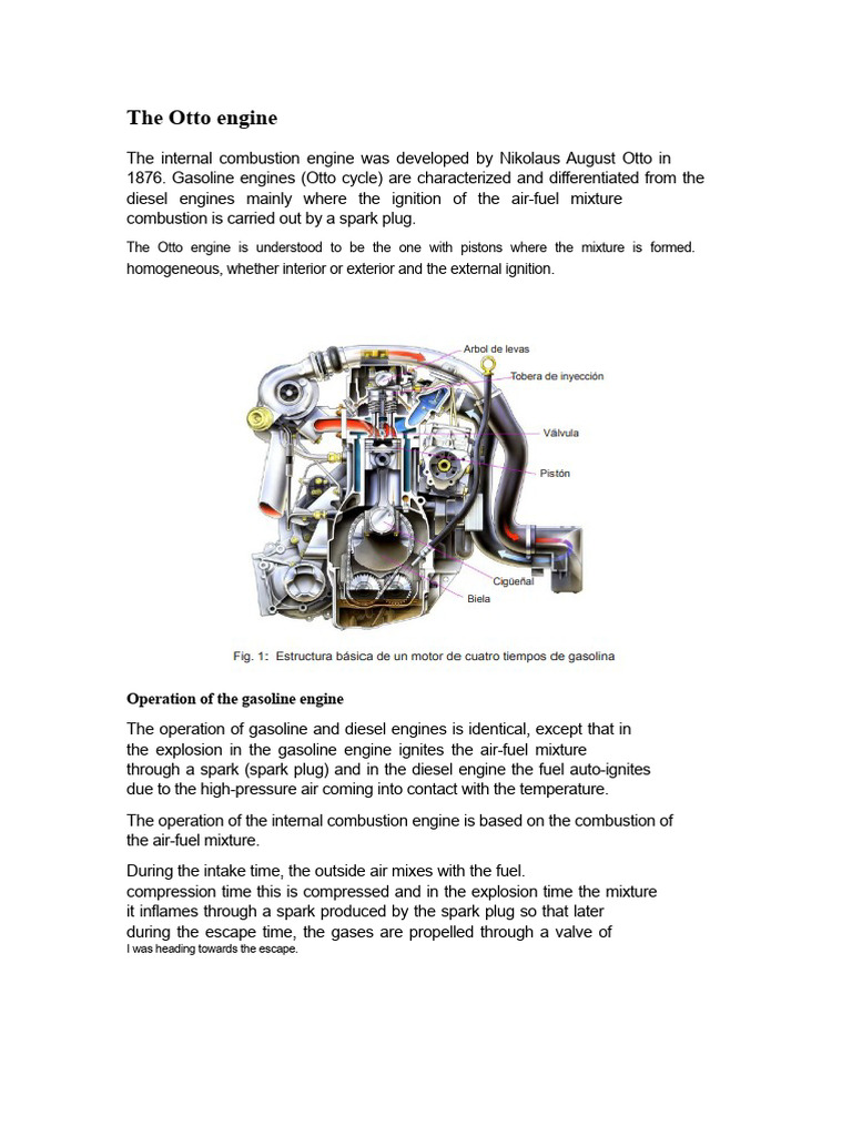 Understanding the Otto Engine Mechanics | PDF | Internal Combustion ...