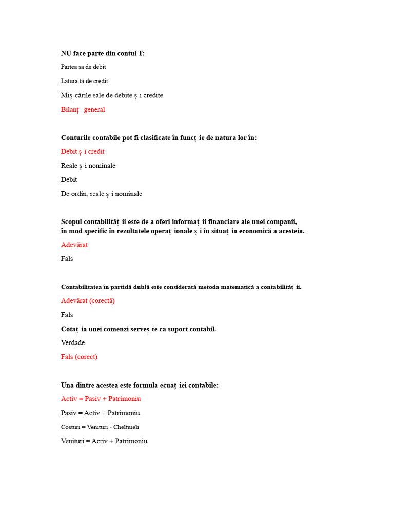 Nu Face Parte Din Contul T | PDF