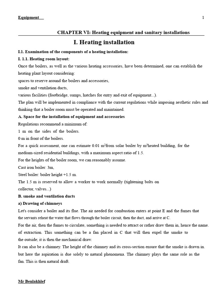 Heating Equipment Installation Guide | PDF | Water Heating | Heat Transfer