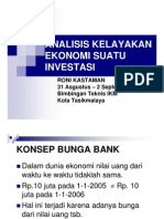 Analisis Kelayakan Ekonomi Suatu Investasi