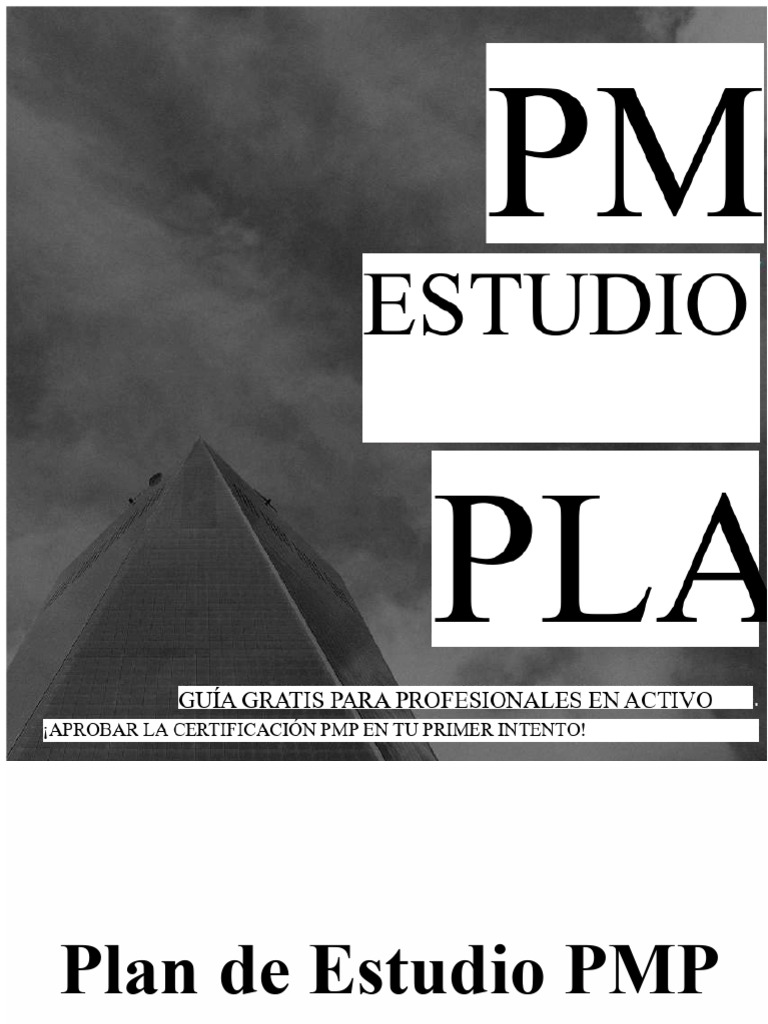 Plan de Estudio PMP PDF | PDF | Profesional en el manejo de proyectos