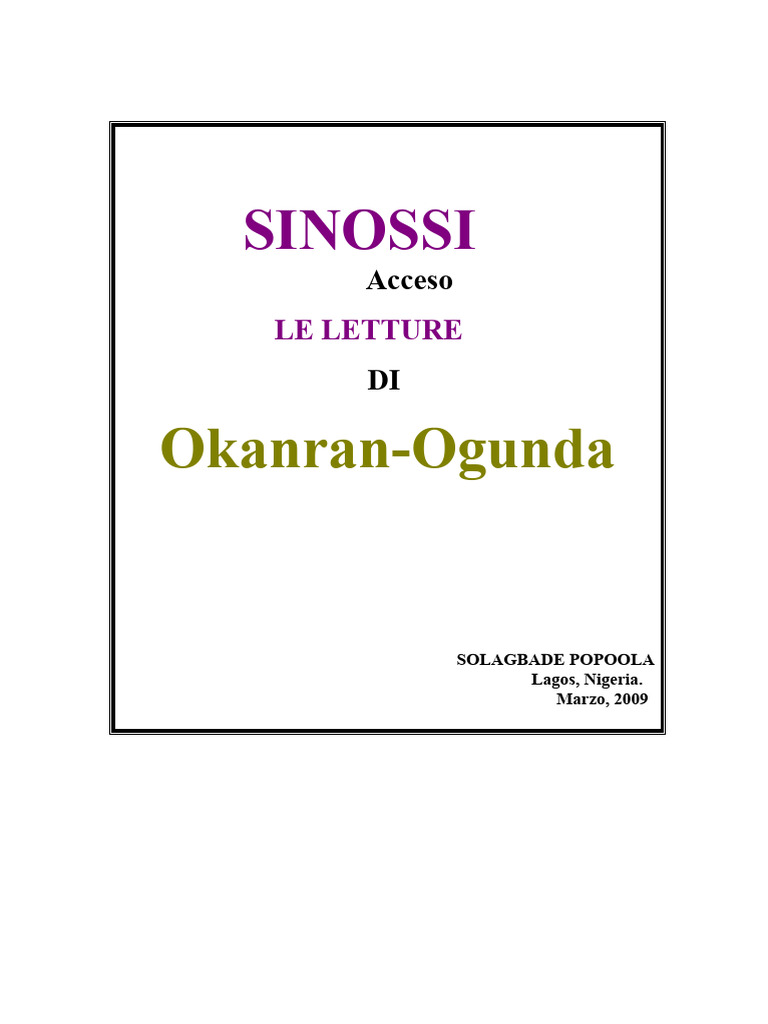 Okanran Ogunda-1 | PDF