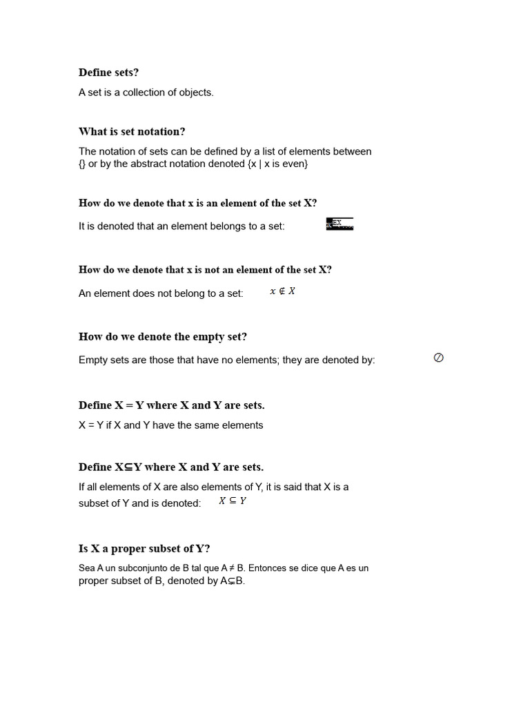 Understanding Set Definitions in Mathematics | PDF | Set (Mathematics ...