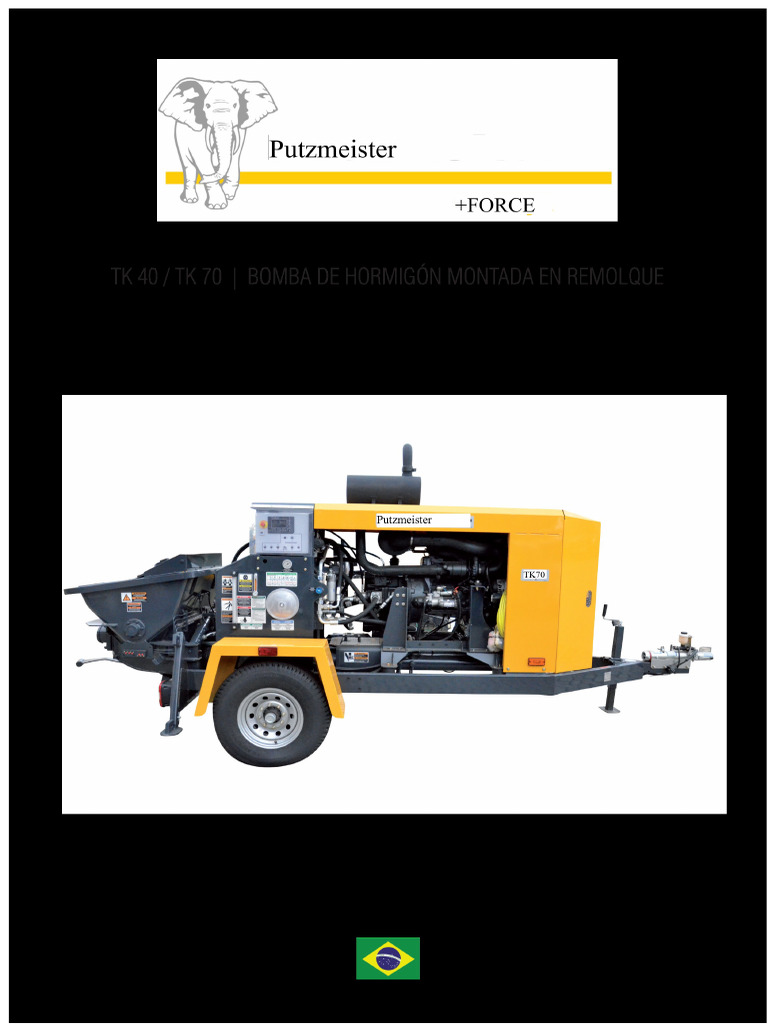 Putzmeister TK40 Trailer-Mounted Pump | PDF | Pump | Concrete