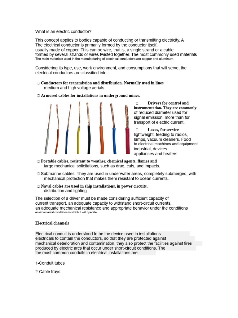 Understanding Electric Conductors | PDF | Electrical Wiring | Switch