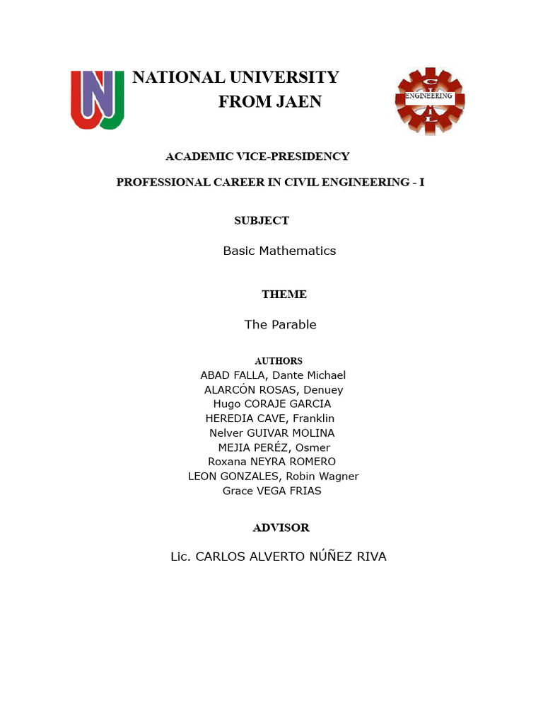 The Final Project Parable | PDF | Perpendicular | Analytic Geometry