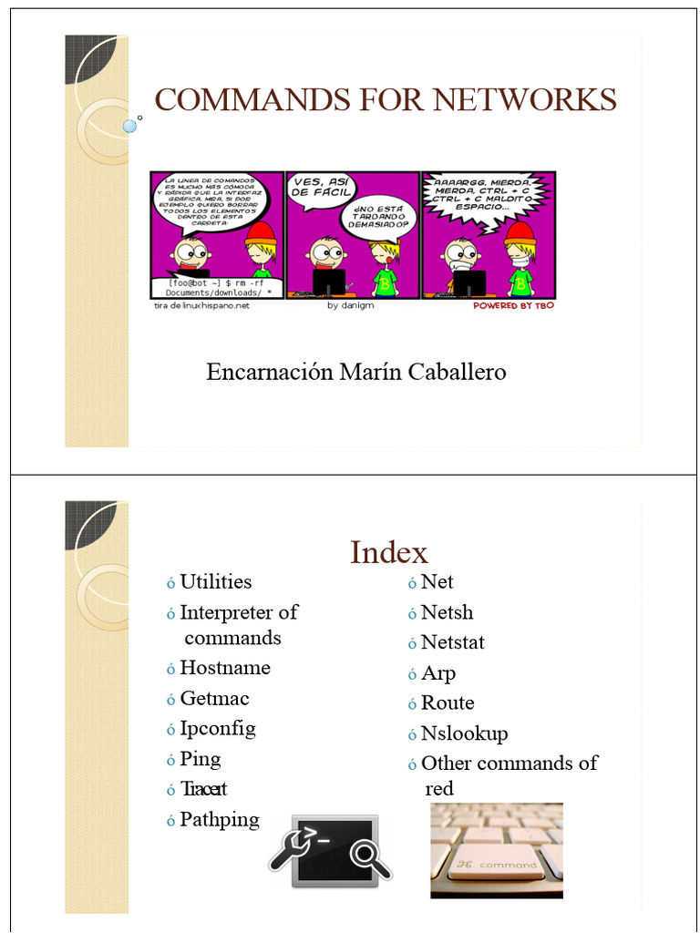 Commands For Networks | PDF | Ip Address | Computer Network