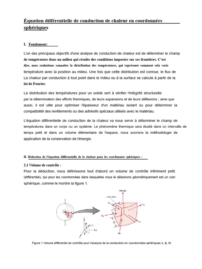 Équation de chaleur en coordonnées sphériques | PDF | Conduction ...