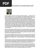 China & Middle East- A New Economic Order