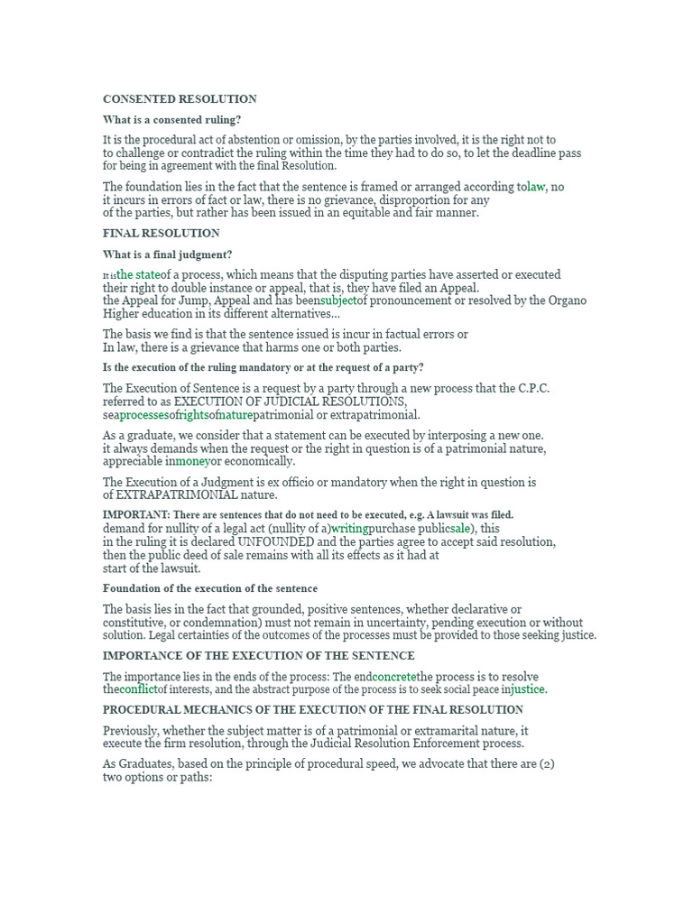 Understanding Consent and Execution of Judgments | PDF | Auction | Fine ...