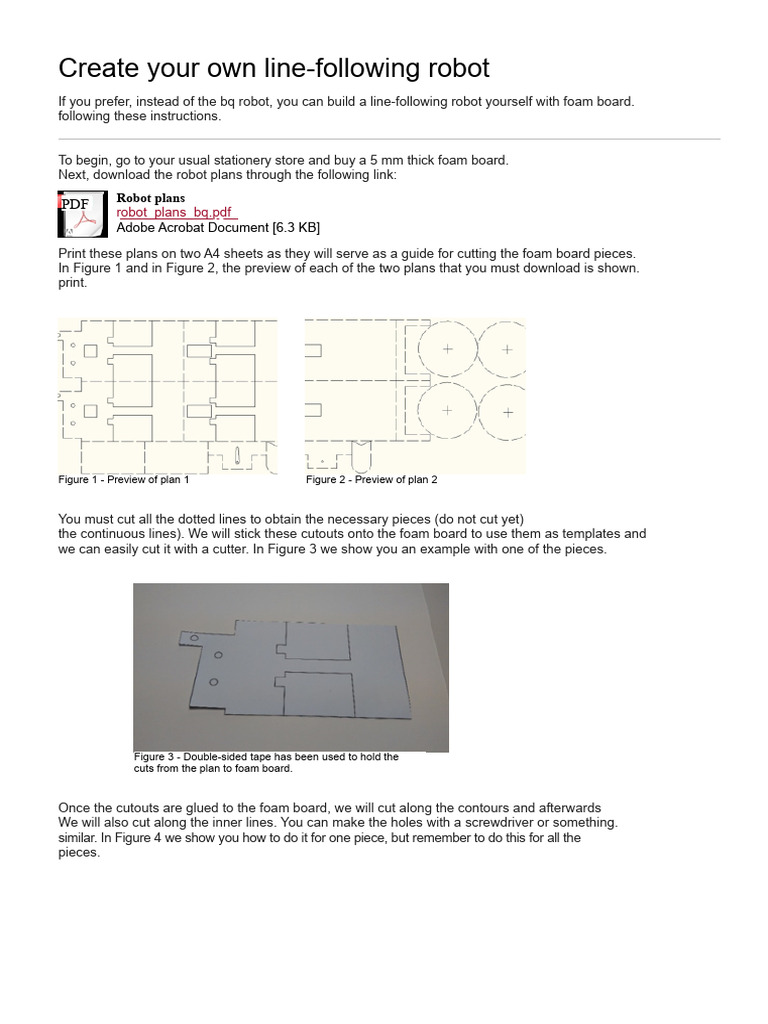 Build a Line-Following Robot Guide | PDF | Mechanical Engineering