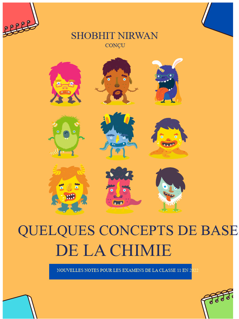 Concepts de base en chimie pour la classe 11 | PDF | Chimie | Atomes