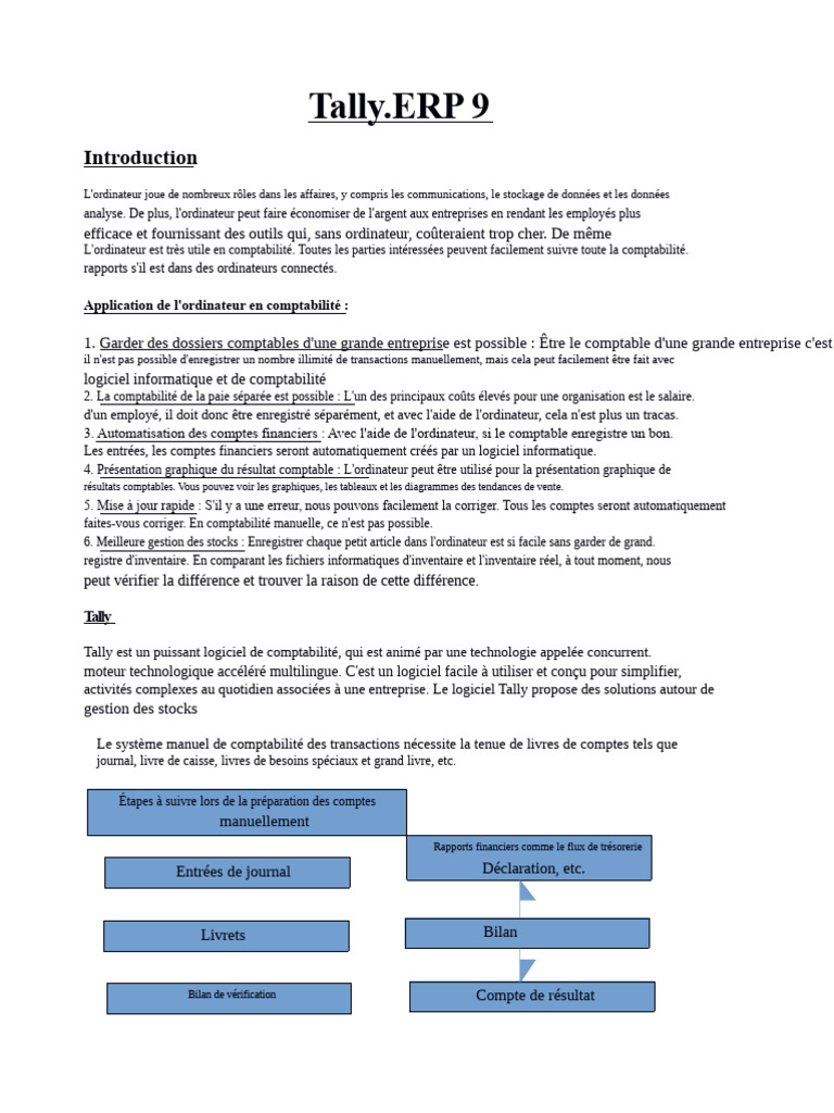 Guide complet sur Tally.ERP 9 | PDF | Comptabilité | Progiciel de ...
