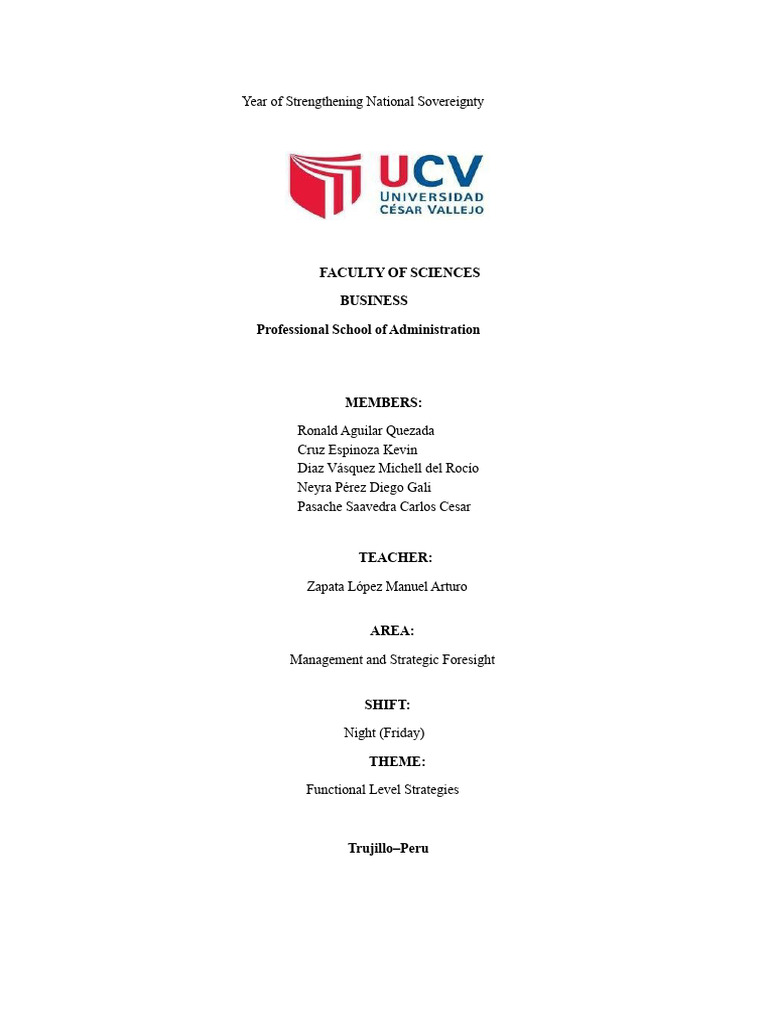 Functional Level Strategies | PDF | Strategic Management | Marketing ...