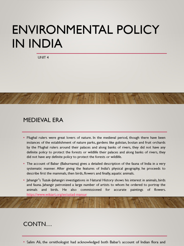 Environmental Policy in Medieval India | PDF | Environmental Protection