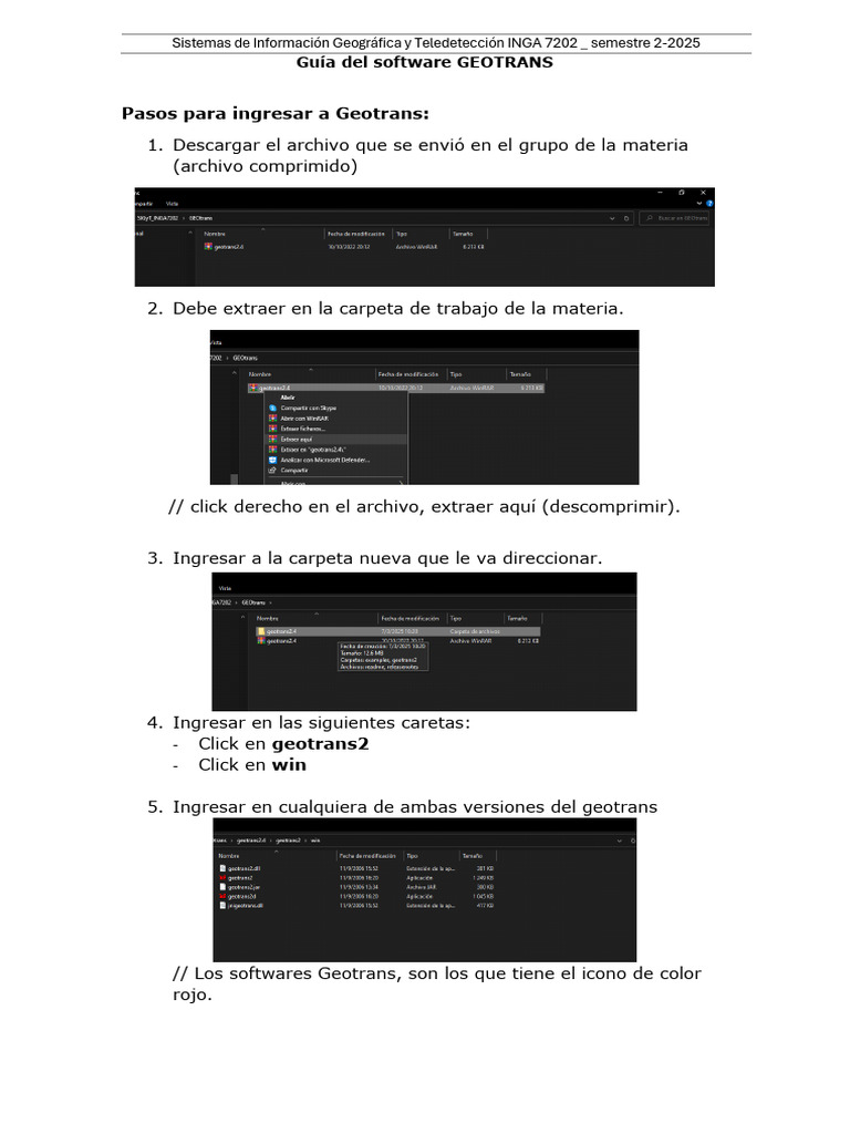 Guía de uso del software GEOTRANS | PDF | Geodesia | Geofísica