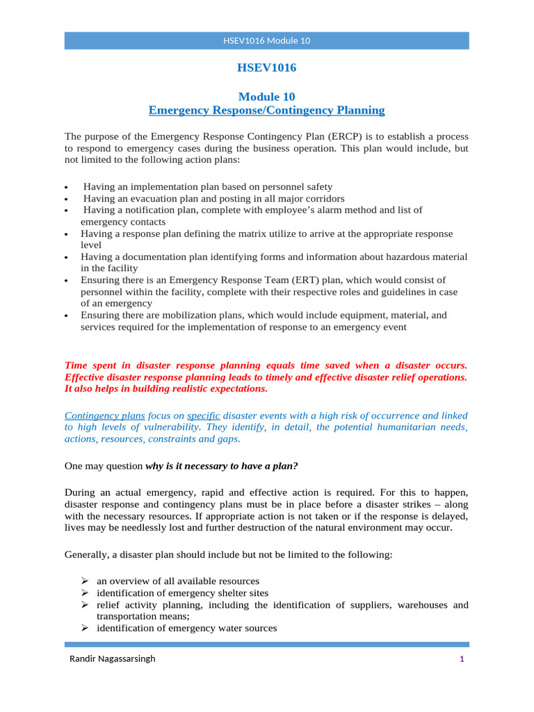Emergency Response Planning Guide | PDF | Emergency Management | Emergency