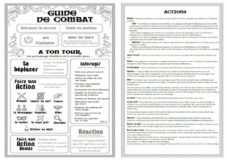 Régles Combat Mini Pour DND | PDF
