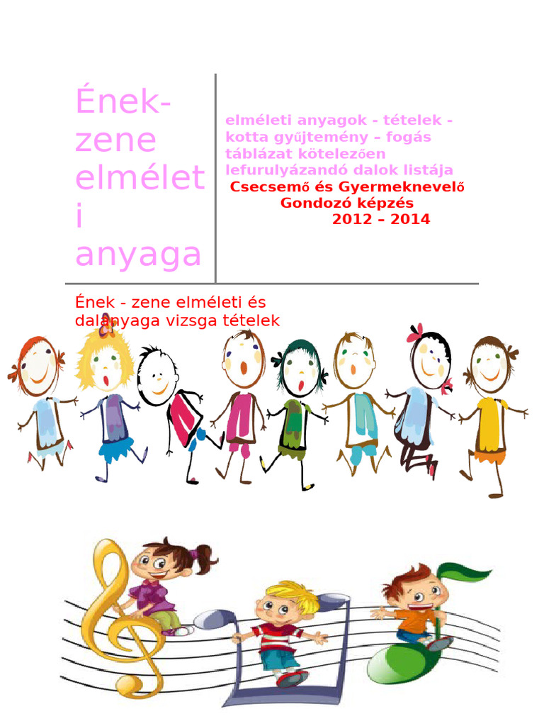 Ének-Zene Furulya Elméleti Anyag | PDF