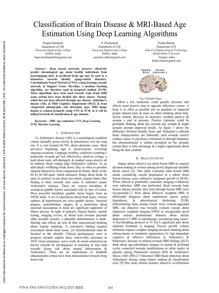 68.classification of Brain Disease Amp MRI-Based Age Estimation Using ...